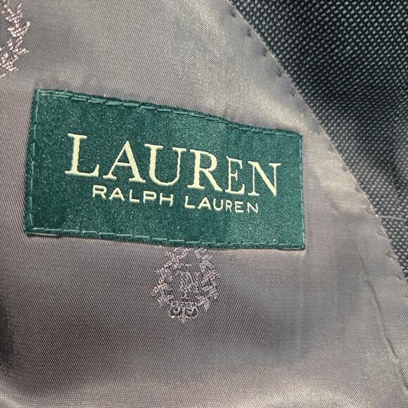 Lauren Ralph Lauren 100% Wool Blazer Sports Coat Men's 44L Stretch Dark Gray - Picture 11 of 15